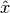 \hat{x}