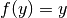f(y)=y